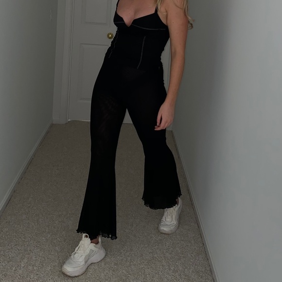 Mesh Flare Pants | Poshmark